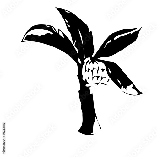 Stylized Palm Tree Graphic