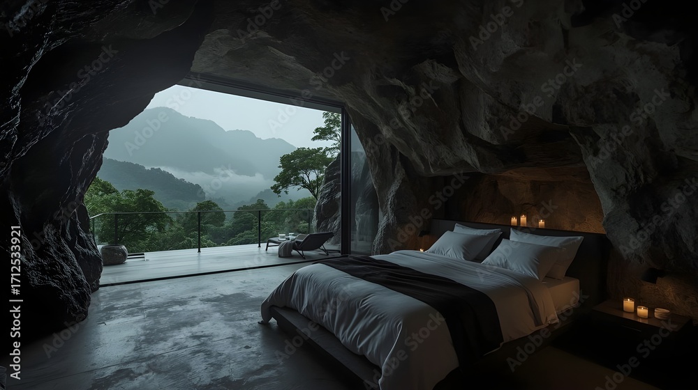 Fototapeta premium Luxury accommodation in a cave