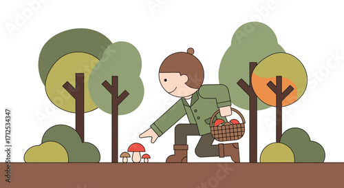 Forest Foraging: Discovering Autumnal Delights and Gathering Edible Mushrooms