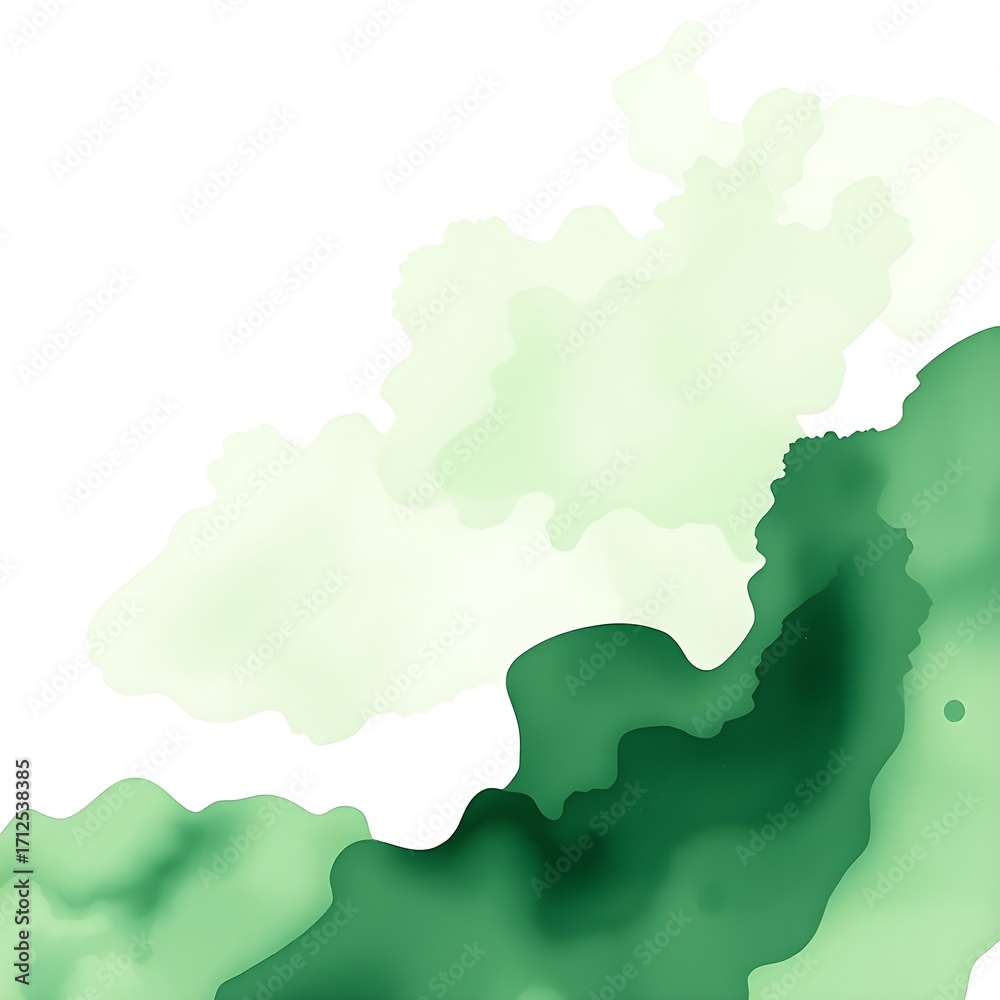 Obraz premium 초록색 수묵화 추상 배경이미지