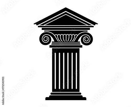 building roof pillar architecture column isolated vector house 