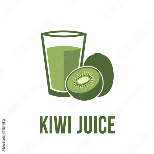 food kiwi juice healthy background drink fruit green glass