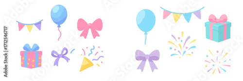 Colorful party decorations and gifts create a festive atmosphere for celebrations and events