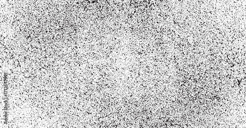 Abstract black and white speckled background with random dots pattern design element