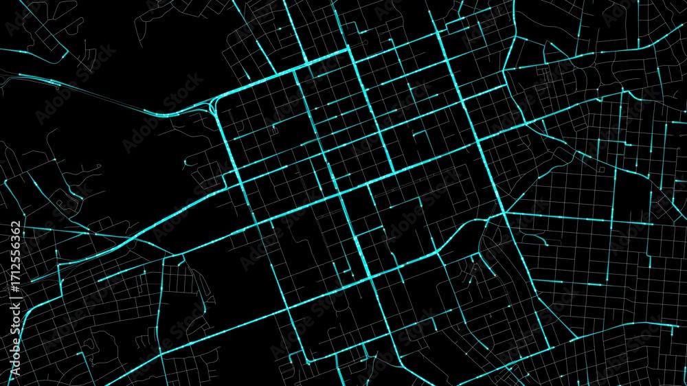 Video „Urban Traffic Flow Map Simulation in Columbia, South Carolina ...