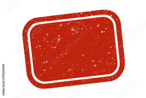 Grunge rubber stamp background. Red vector seal frame with distressed texture. Blank retro badge for sale or special offer text. Vintage label design. Empty insignia icon.