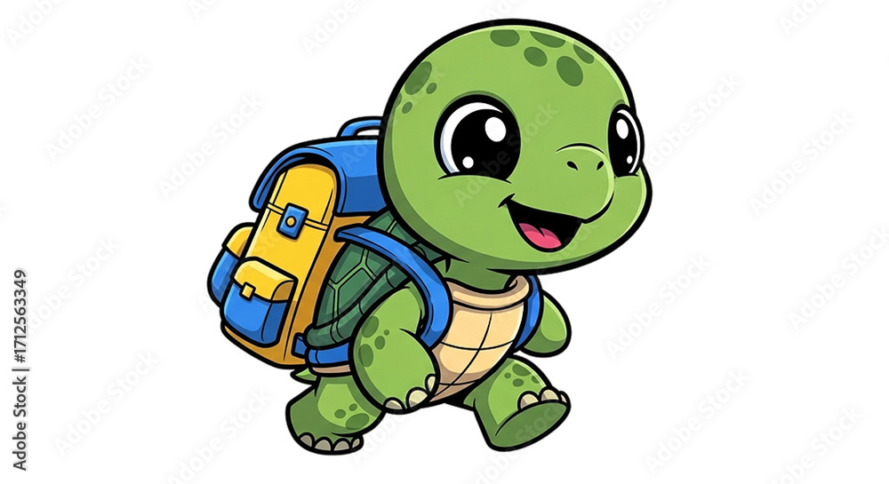 Fototapeta premium funny turtle vector illustration