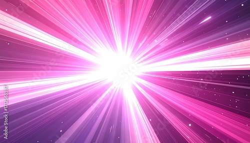 Radiant, vibrant burst of light
