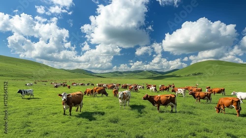 cows in the meadow