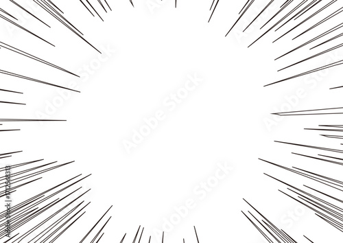 透過集中線
