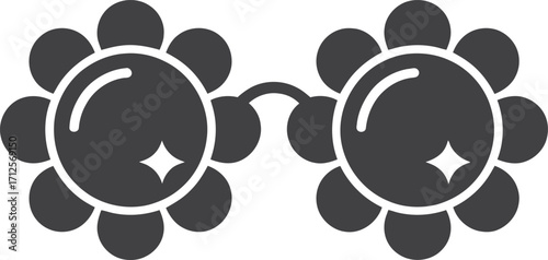 Fun flower shaped sunglasses for summer and parties