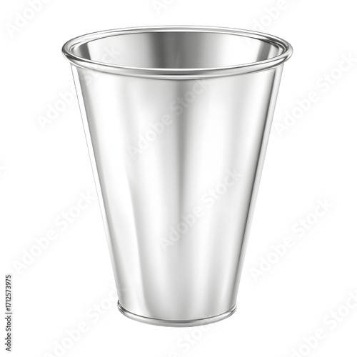 Wallpaper Mural Elegant Silver Cup Cone Shape Isolated Clean Background Torontodigital.ca