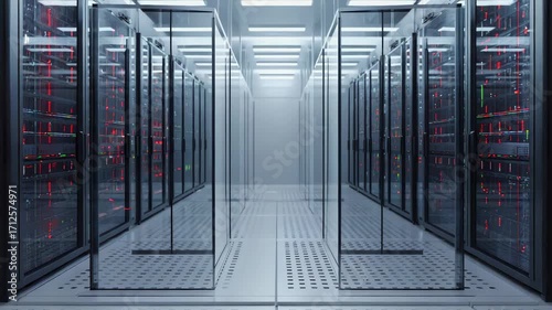 server rack with data storage