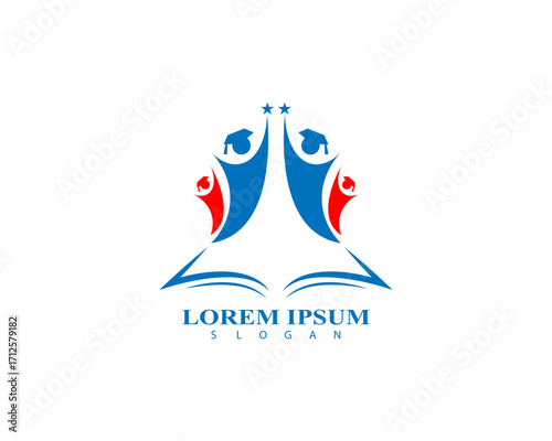 Education logo design vector template
