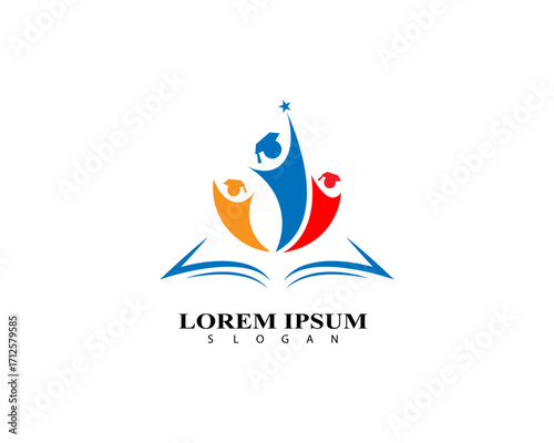 Education logo design vector template
