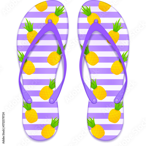 flip flops vector illustration