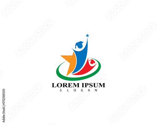 Education logo design vector template