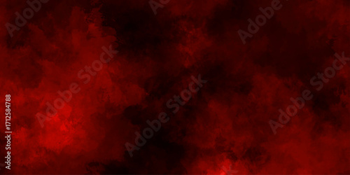 Abstract grunge red and black powder explosion cloud on black background. dark red smoke Like cloud wave effect on black. dark fire flame grunge texture background. toned fiery red sky.
