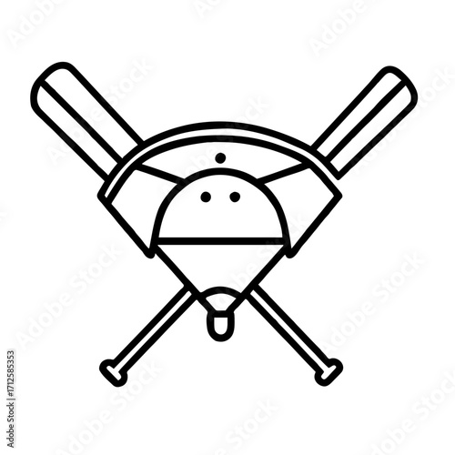 Baseball Field Layout Vector 