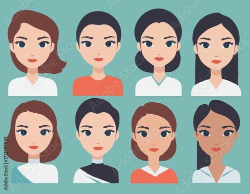 woman avatar constructor