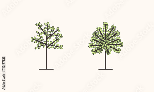 Trees vector