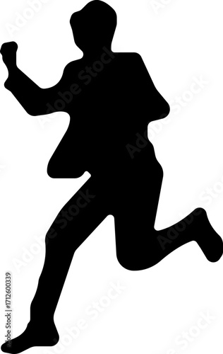 Running people of all ages are jogging icon.Editable Stroke. Pixel Perfect. For Mobile and Web.Run, Senior, kids running.
