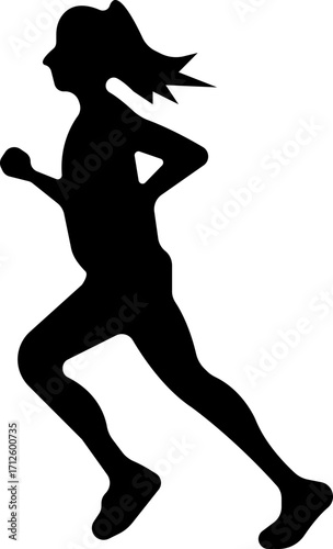 Running people of all ages are jogging icon.Editable Stroke. Pixel Perfect. For Mobile and Web.Run, Senior, kids running.