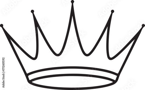 crown silhouette on white background