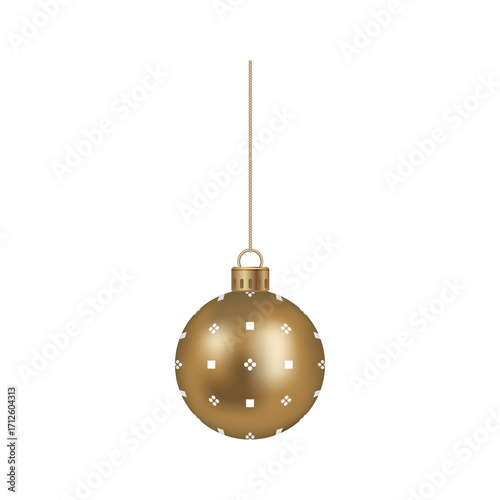christmas ball isolated on white
