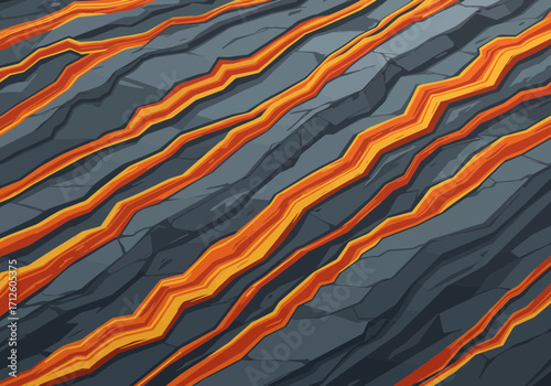 Abstract Lava Flow Pattern.