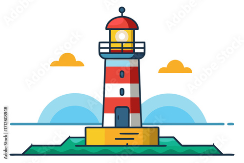 lighthouse on the island