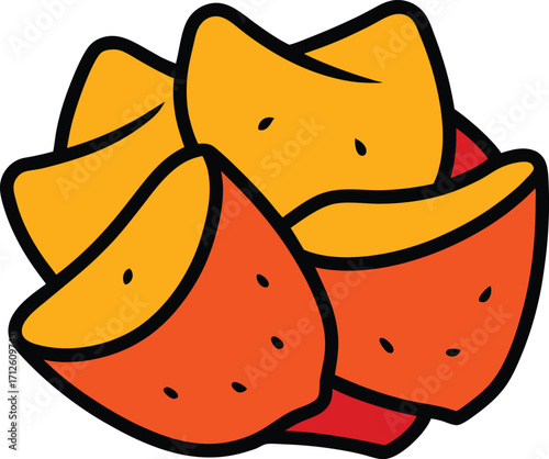 chips vector clipart transparent background