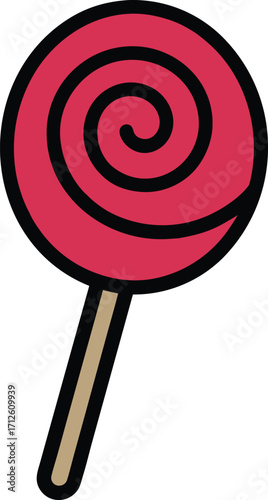 lollipop on a white background
