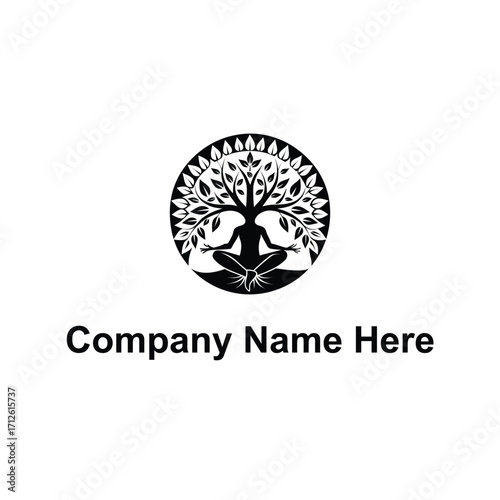 restaurant and yoga logo
