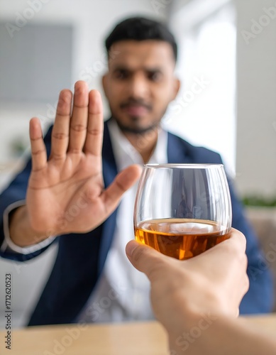 Man Refuses Alcohol Addiction Healthcare.