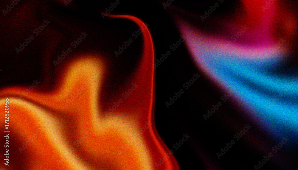 Obraz premium Vibrant abstract swirling colors with a textured grainy effect