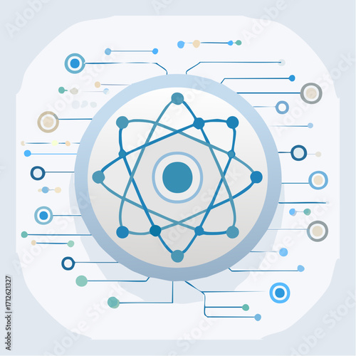 Atomic Structure and Network Connections A Conceptual Illustration