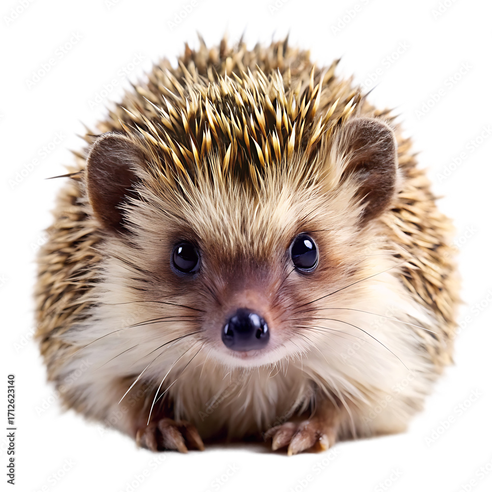 Obraz premium hedgehog isolated on white background ,PNG. AI Generated