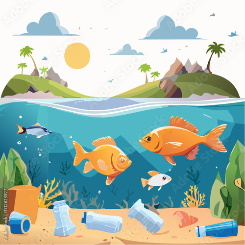 Ocean Pollution Plastic Waste Threatening Marine Life