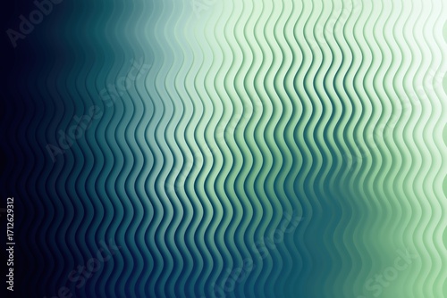 Wallpaper Mural Wavy vertical lines with a gradient from dark blue to light green, abstract background texture Torontodigital.ca