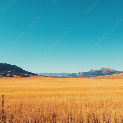Wallpaper Mural Beautiful wheat field with golden crops and mountain scenery high resolution picture Torontodigital.ca