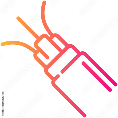 fiber optic gradient line icon