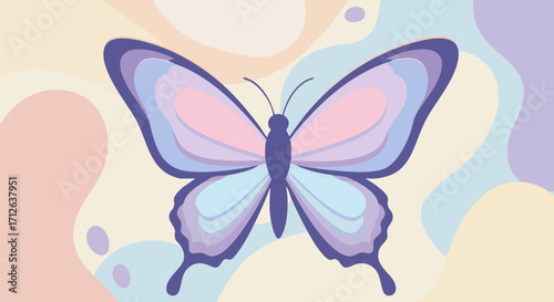 vector illustration of a butterfly