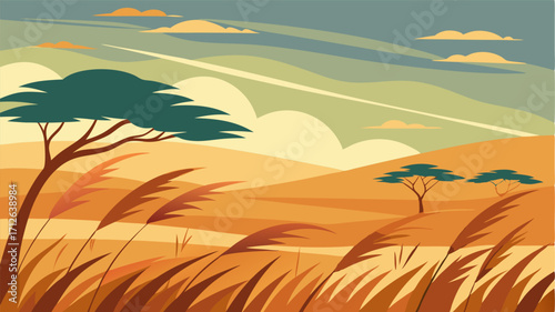 From a high vantage point one can admire the mesmerizing pattern of the savannahs grasses swaying in perfect harmony with the wind.