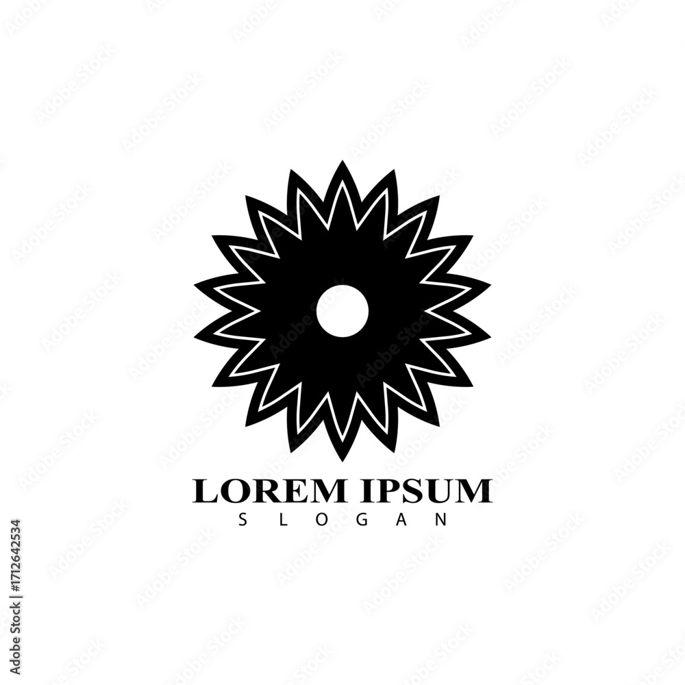 Fototapeta premium Circle Celebration Brand Identity logo design Idea. Vector illustration