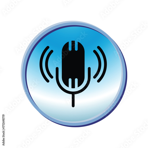 Mic icon design template