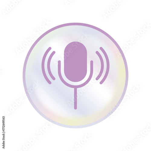 Mic icon design template