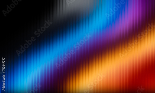 Diagonal abstract background with vibrant color spectrum and light effect