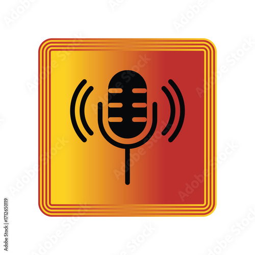 Mic icon design template