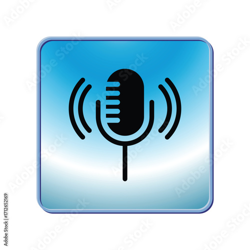 Mic icon design template